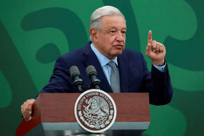 O presidente do México, Andrés Manuel Lopez Obrador, dá entrevista na Cidade do México
09/03/2023
REUTERS/Henry Romero