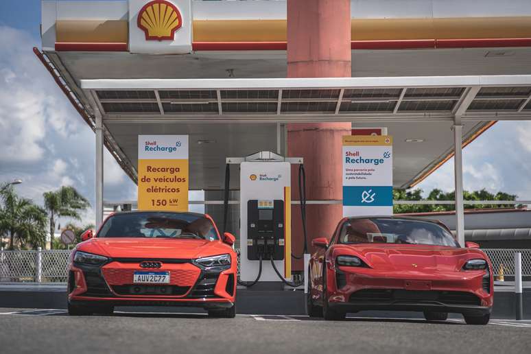 Postos Shell terão mais carregadores elétricos Raízen da Audi e da Porsche