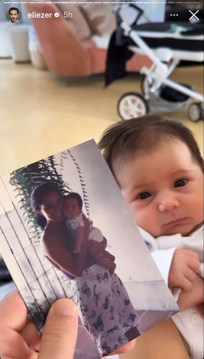 Baby Eliezer’s resemblance to his daughter impresses: ‘Cara da Lua’