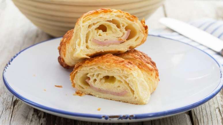 Croissant de presunto e catupiry