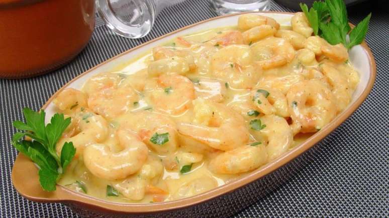 Moqueca cremosa de camar&atilde;o