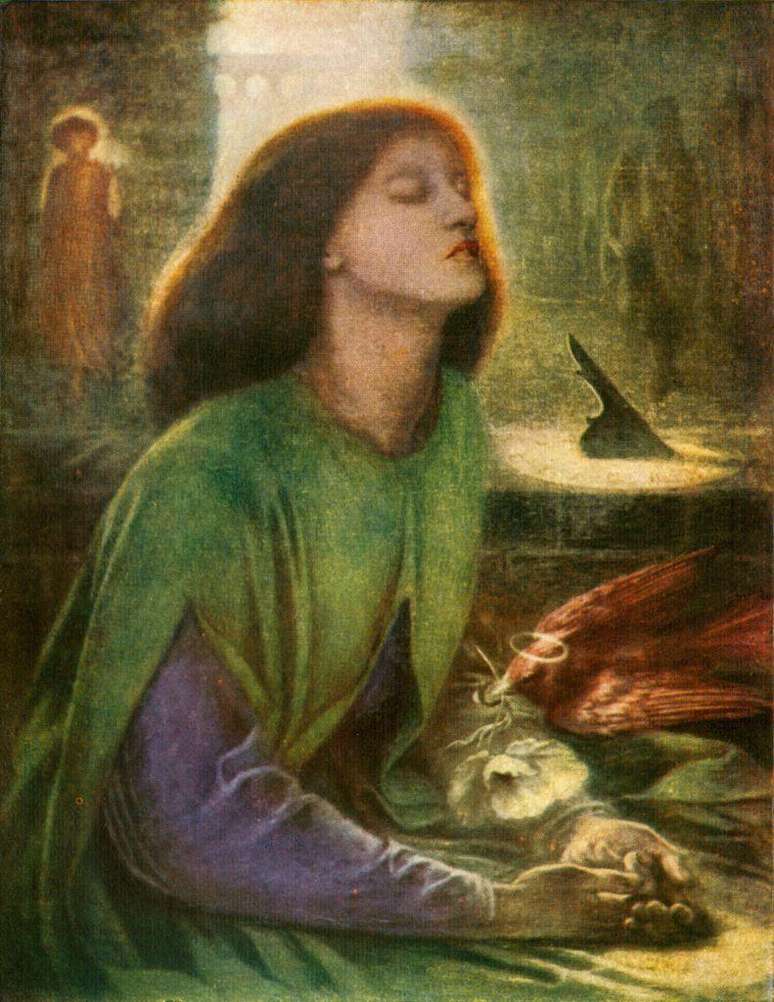 Rossetti expressou sua dor pela morte de Elizabeth Siddal no quadro Beata Beatrix, na qual compara seu desespero com o do poeta Dante Alighieri pela perda de sua amada Beatriz