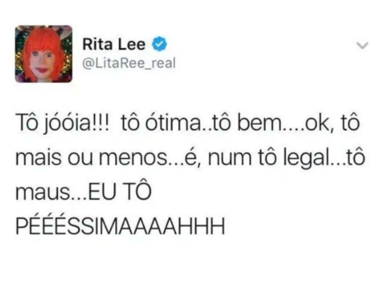 Esse é para aqueles dias em que você não está nada bem –