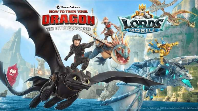 Lords Mobile lança parceria com Como Treinar o seu Dragão 3