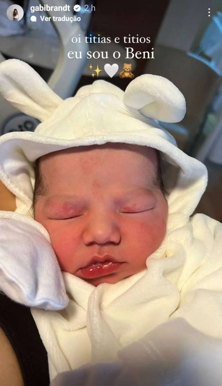 Gabi Brandt announces the birth of her third child from her ex-husband Saulo Poncio: ‘He arrived bringing the light’