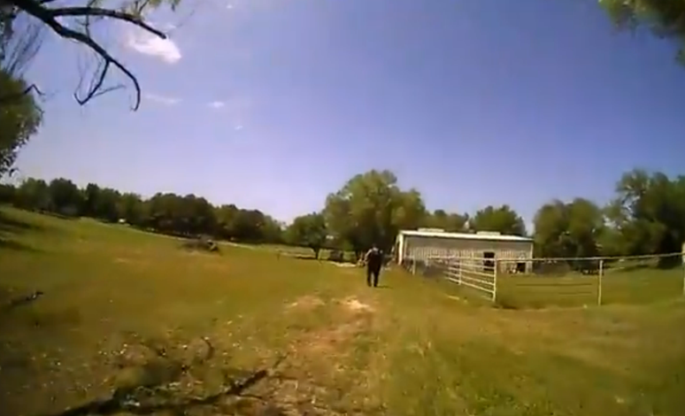 Os policiais chegaram a uma fazenda onde encontraram a cabra 