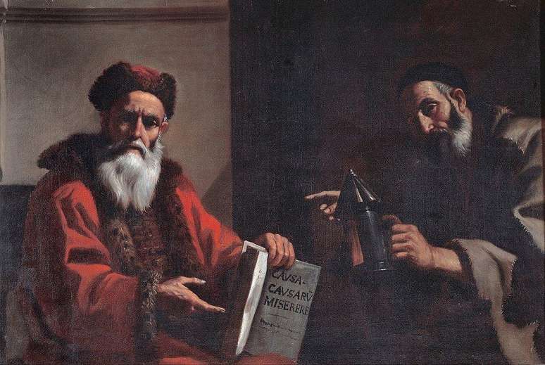 "Di&oacute;genes e Plat&atilde;o", de Mattia Preti (1649)