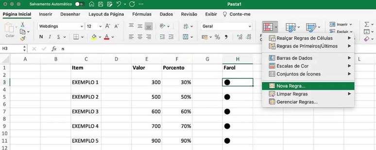 The Lighthouse column is conditioned by the values of another column in Excel (Image: Screenshot/Guilherme Haas/Canaltech) The Lighthouse column is conditioned by the values of another column in Excel (Image: Screenshot/Guilherme Haas/Canaltech)