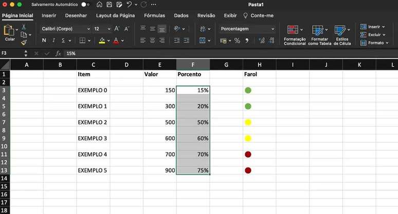 Lighthouse created with conditional formatting in Excel (Image: Screenshot/Guilherme Haas/Canaltech) Lighthouse created with conditional formatting in Excel (Image: Screenshot/Guilherme Haas/Canaltech)