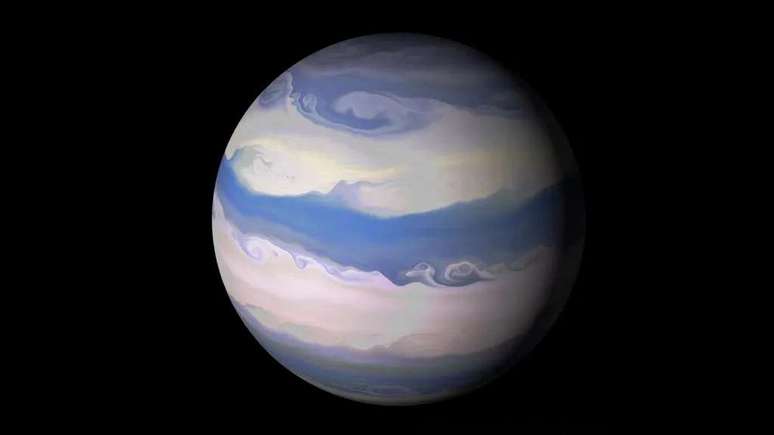 Illustration of exoplanet GJ 1214 b, a Neptune-like world (Image: Reproduction/Pablo Carlos Budassi/CC BY-SA 4.0) Illustration of exoplanet GJ 1214 b, a Neptune-like world (Image: Reproduction/Pablo Carlos Budassi/CC BY-SA 4.0)