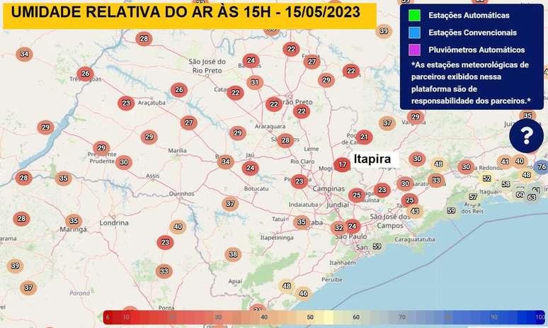 The dryness of the air will increase in SP over the next few days