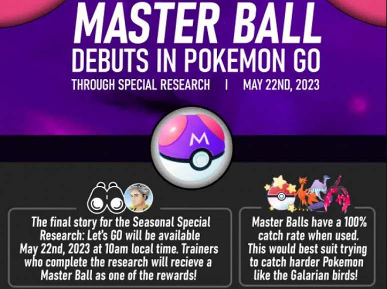 Como Conseguir a Master Ball em Pokémon GO?