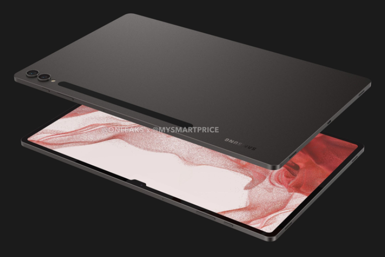Galaxy Tab S9 Ultra appears in images with larger borders