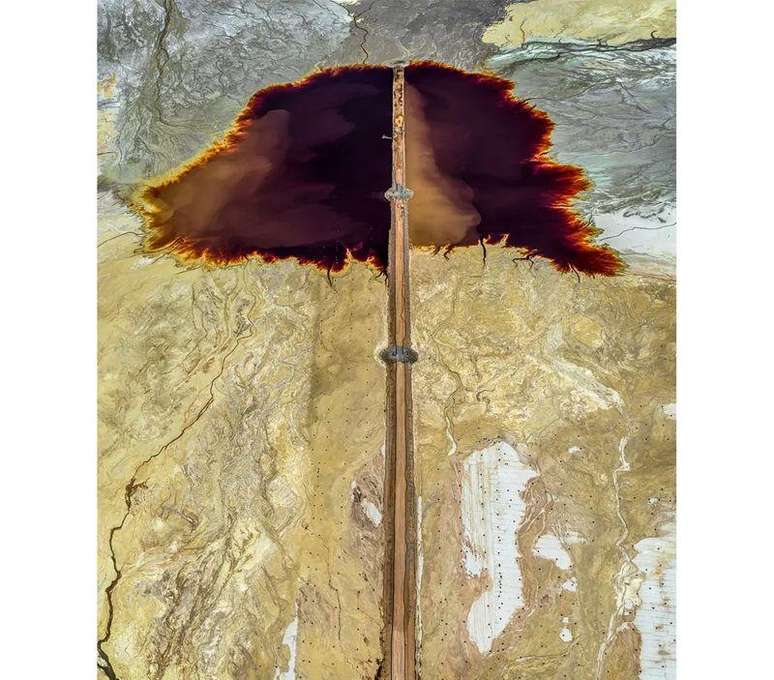 Rejeitos de ur&acirc;nio #13, mina de ur&acirc;nio Husab, Nam&iacute;bia