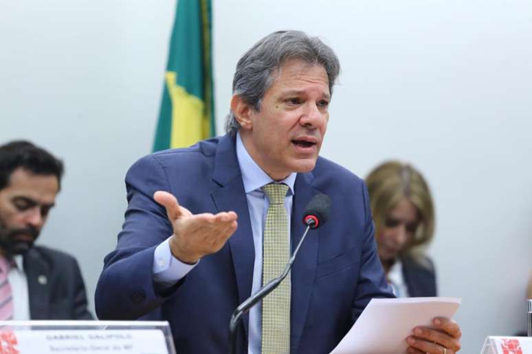 Haddad em sessão na Câmara 