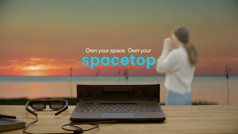 Conheça o Spacetop, o primeiro notebook de realidade aumentada com tela virtual de 100.