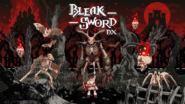 Bleak Sword DX é jogo de fantasia sombria com visual lo-fi