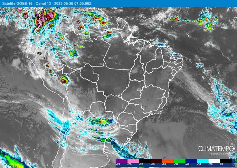 Frente fria chega ao Rio Grande do Sul em 20/5/23