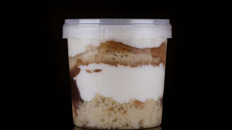 Bolo de laranja no pote