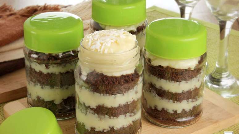 Bolo red velvet no potinho