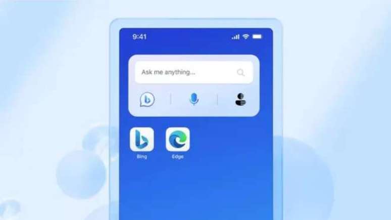 Bing Chat can be used on your mobile home screen (Image: Disclosure/Microsoft) Bing Chat can be used on your mobile home screen (Image: Disclosure/Microsoft)