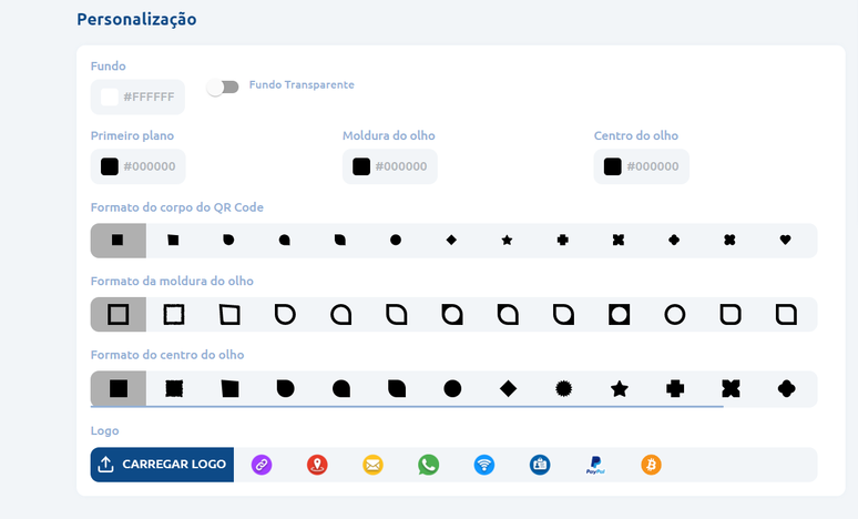 Sites permitem que o código seja personalizado