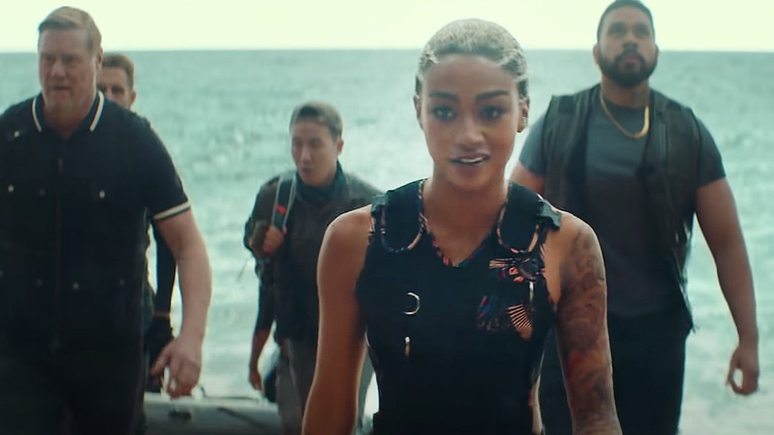 Tati Gabrielle foi Jo Braddock, uma das vilãs do filme de Uncharted