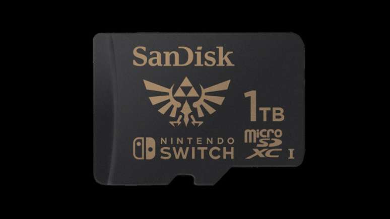 Novo cartão microSD Sandisk de Zelda com 1TB é lançado pela Western Digital.