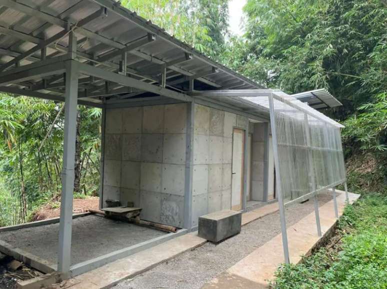 Concrete made from used diapers is being tested in Indonesia