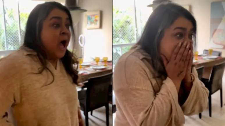 Preta Gil breaks down in tears with an unexpected visit: ‘The heart can’t take it’