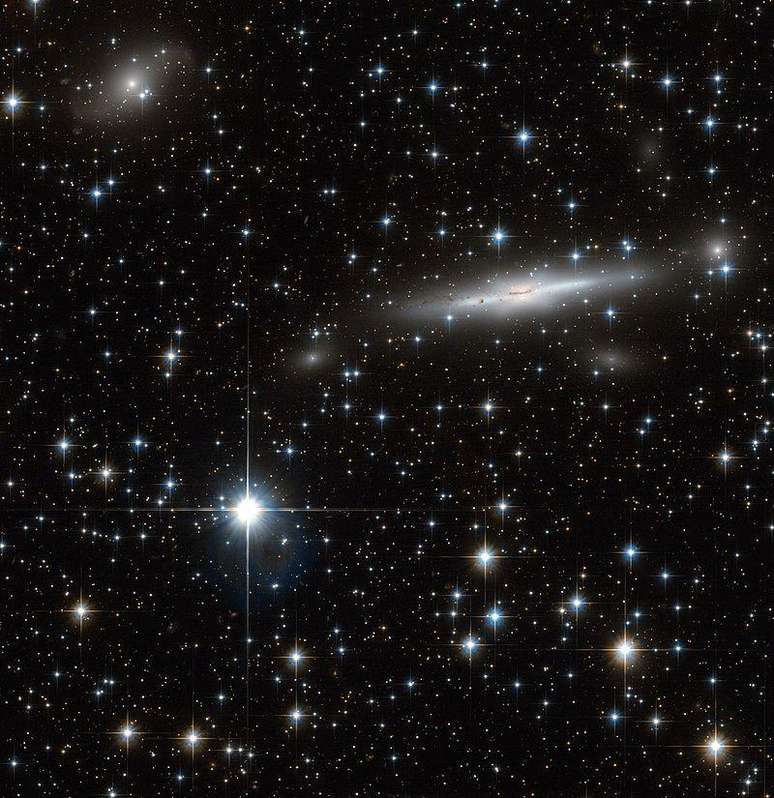 Imagem do telesc&oacute;pio Hubble do local onde o Grande Atrator est&aacute; localizado