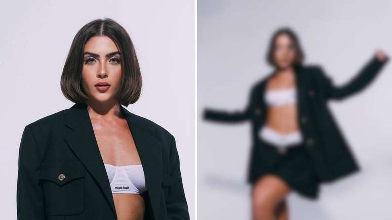 Lingerie á mostra e alfaiataria? Jade Picon ousou e arrasou!