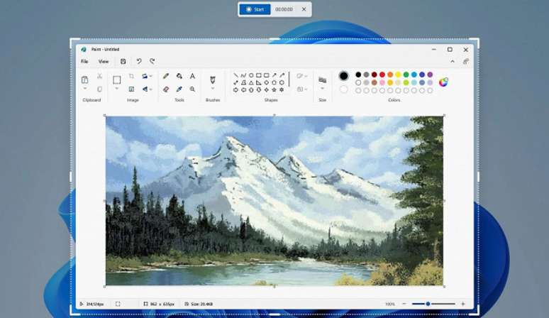 Aplicativo Ferramenta de Captura (Snipping Tool) do Windows 11 tem função de gravar a tela.