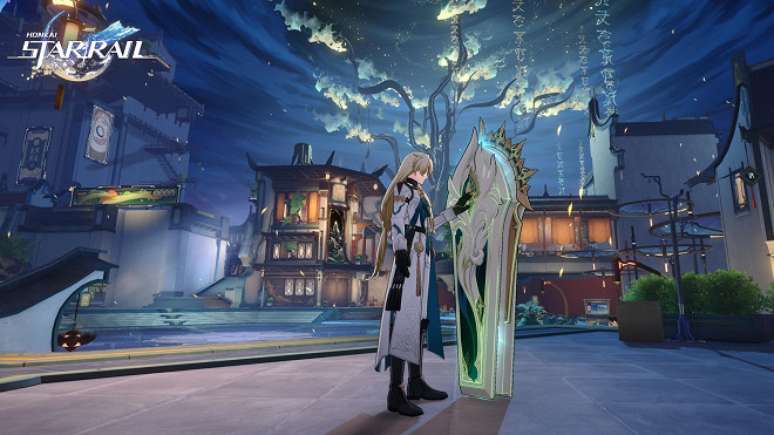 Personagem Loba Prateada e seu caix&atilde;o em Honkai: Star Rail 1.1.