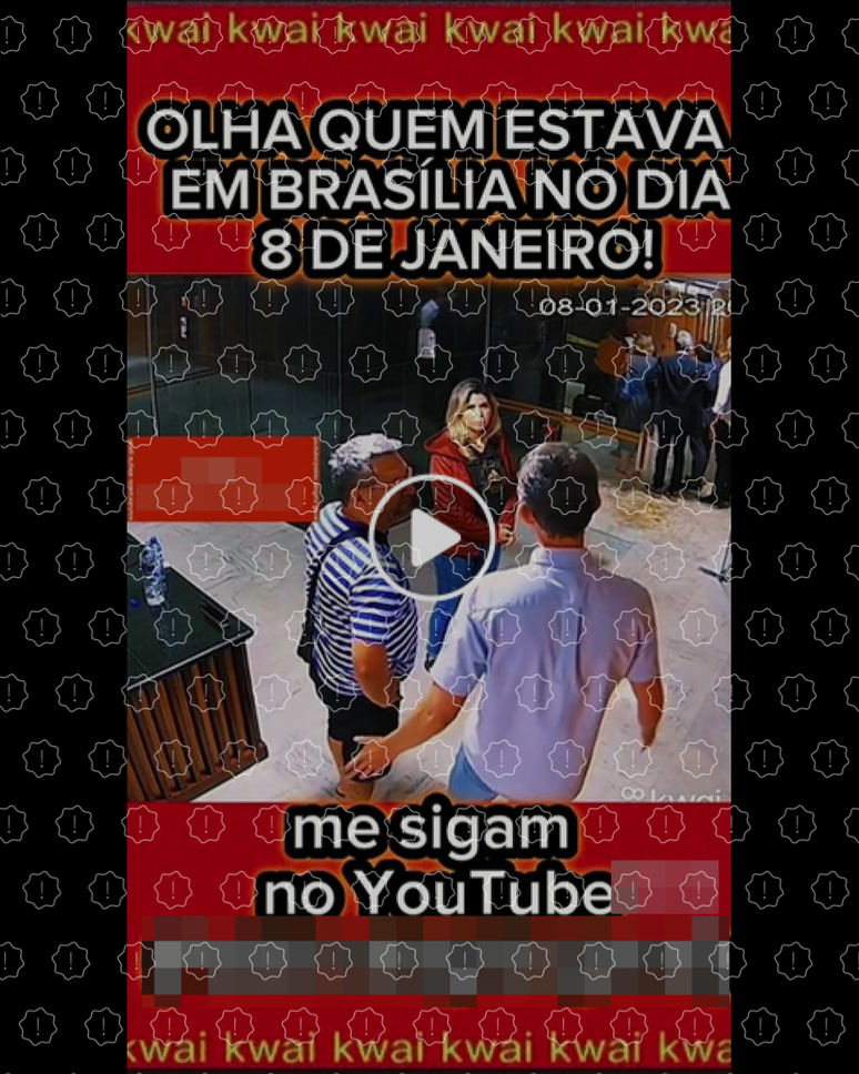 Horário de vídeo que mostra congressistas no Palácio do Planalto no dia 8 de janeiro foi cortado para enganar usuários