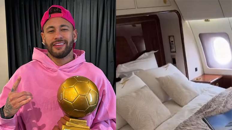 Neymar Jr faz tour em seu jatinho e impressiona internautas com luxo -