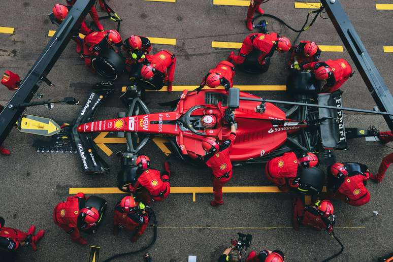 Charles Leclerc, da Ferrari, fez a pole no GP da Espanha de 2022