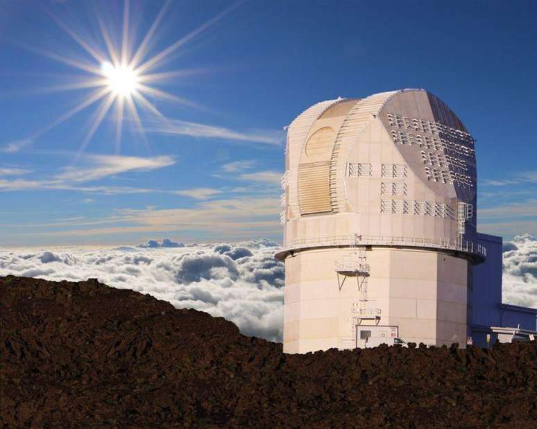 O Telesc&oacute;pio Daniel K. Inouye fica no topo do Monte Haleakalā em Maui, no Hava&iacute;