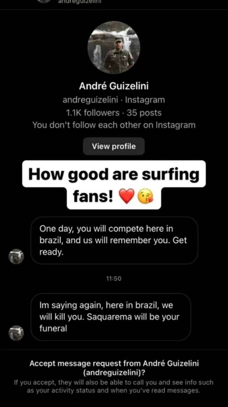 Ethan Ewing mostra amea&ccedil;a de morte nas redes sociais