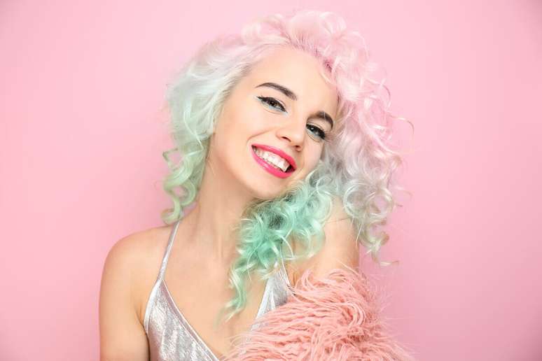 Check out the rainbow hair trend