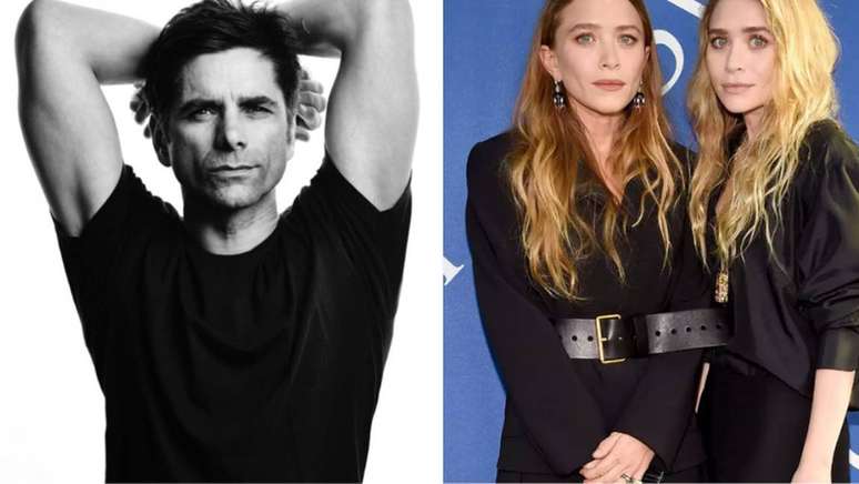 Jhon Stamos e Mary-Kate e Ashley Olsen