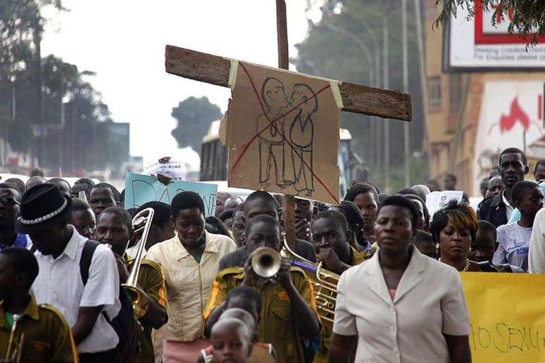 Há um sentimento antigay em parte da população de Uganda