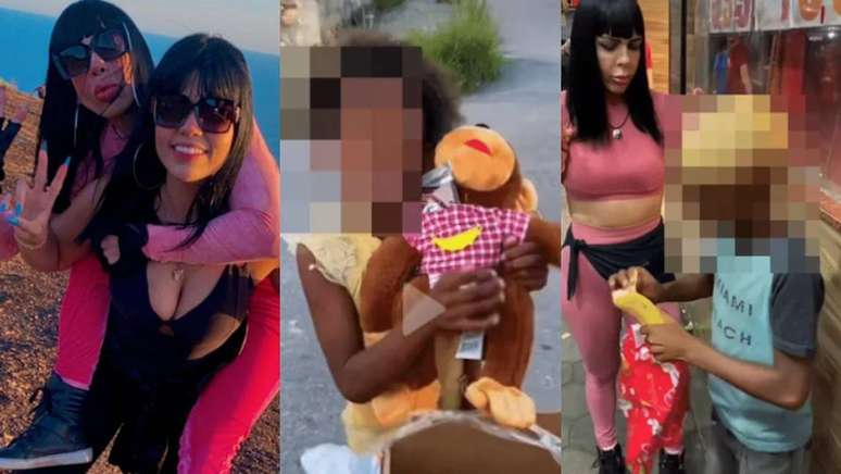 Influenciadoras digitais Kerollen Cunha e Nancy Gonçalves são investigadas por racismo após postarem vídeo entregando banana e macaco de pelúcia para crianças negras