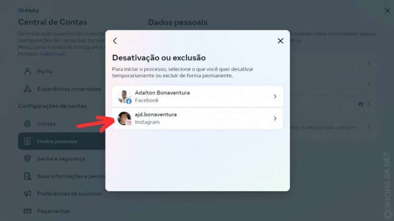 Passo 7 de: Como desativar o Instagram pelo PC
