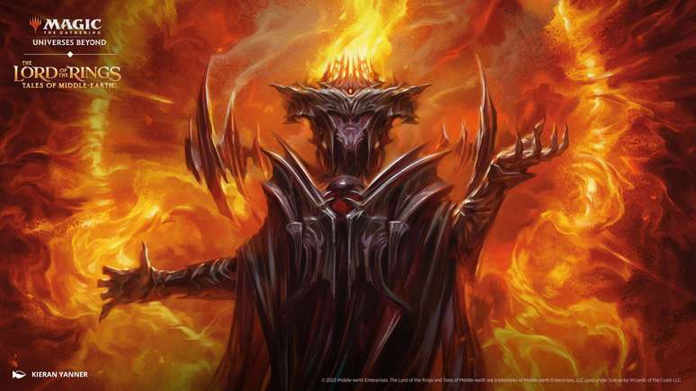 O temido Sauron, na versão de Magic the Gathering