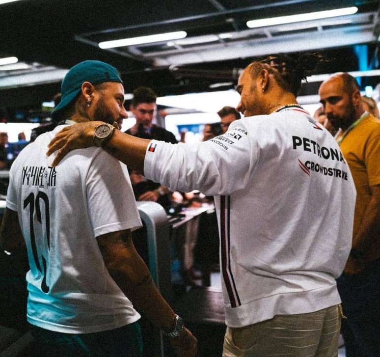 Neymar e Lewis Hamilton