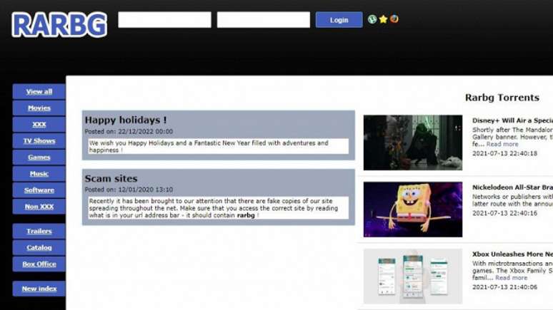 Após 15 anos de funcionamento, site de torrents RARGB decide encerrar suas atividades.