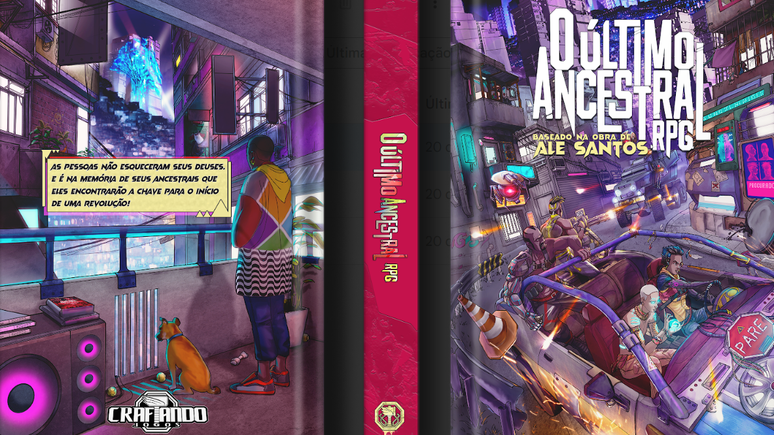 Capa do RPG 'O Último Ancestral', de Ale Santos