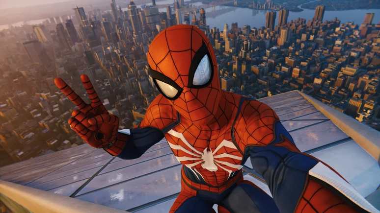 Spider-Man dos games de PlayStation está em Através do Aranhaverso