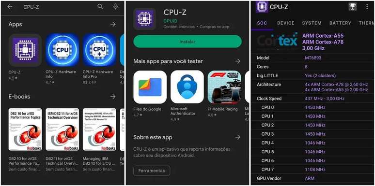 Download CPU-Z on Android (Image: Screenshot/Thiago Furquim/Canaltech) Download CPU-Z on Android (Image: Screenshot/Thiago Furquim/Canaltech)